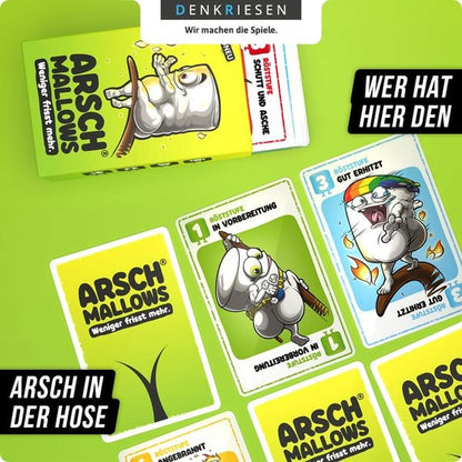 DENKRIESEN Kartenspiel ARSCHMALLOWS weniger frisst mehr