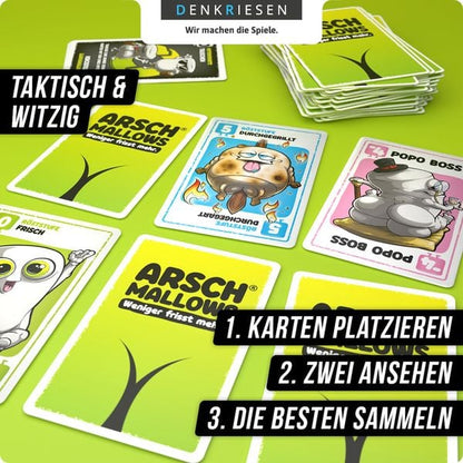 DENKRIESEN Kartenspiel ARSCHMALLOWS weniger frisst mehr