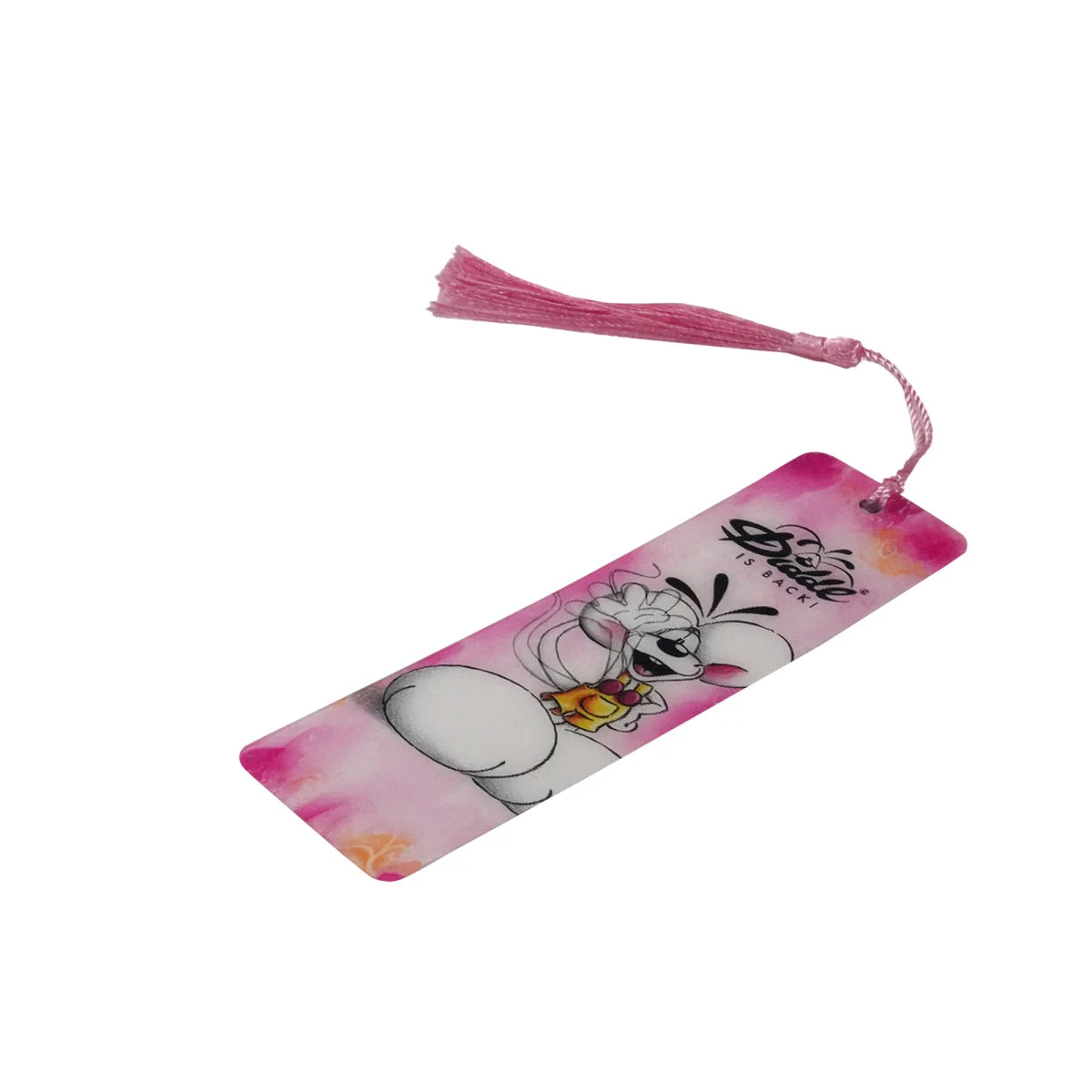 Diddl 3d-Optik-Lesezeichen rosa/orange