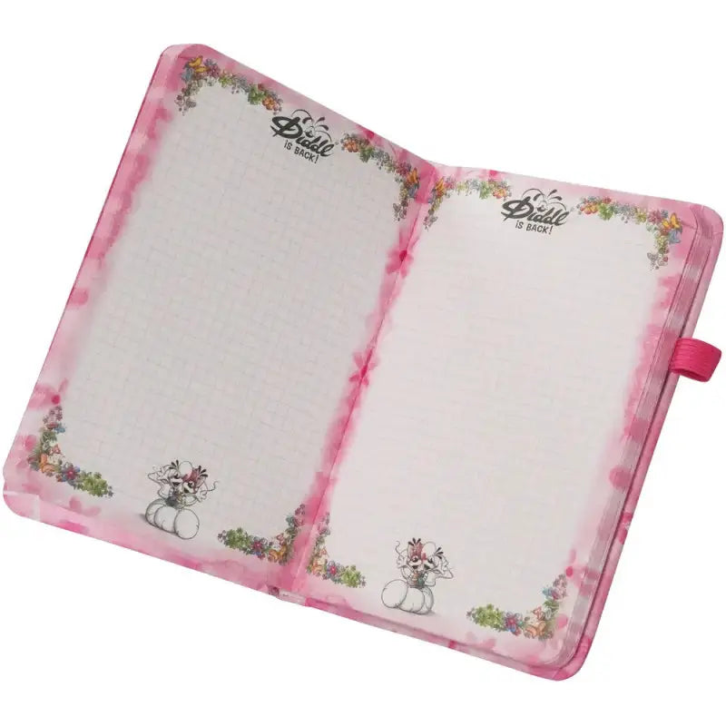 Diddl Notizbuch mit Stift rosa - A6