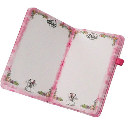 Diddl Notizbuch mit Stift rosa - A6