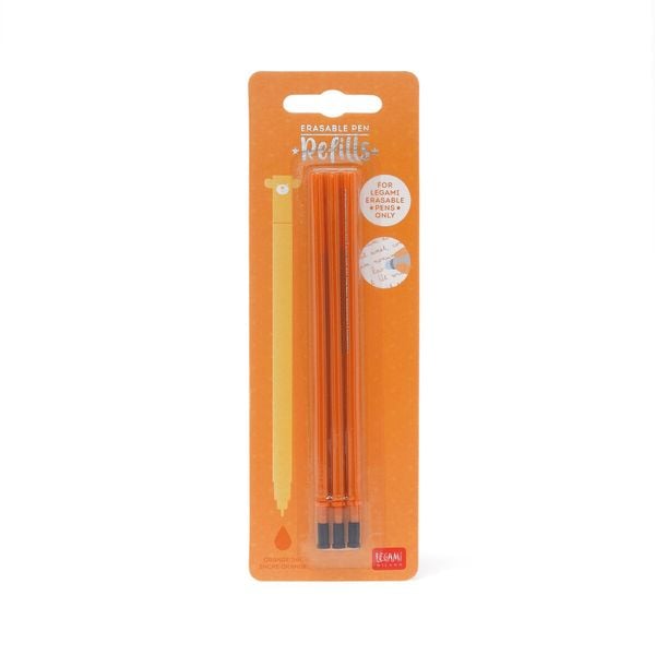 3er Erasable Pen Refills - orange