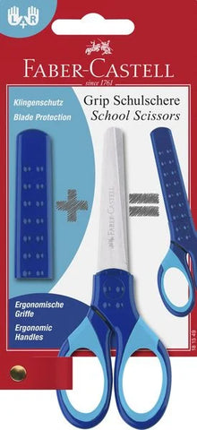 Schulschere Grip Blau L+R