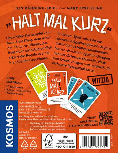 Kartenspiel - Halt mal kurz