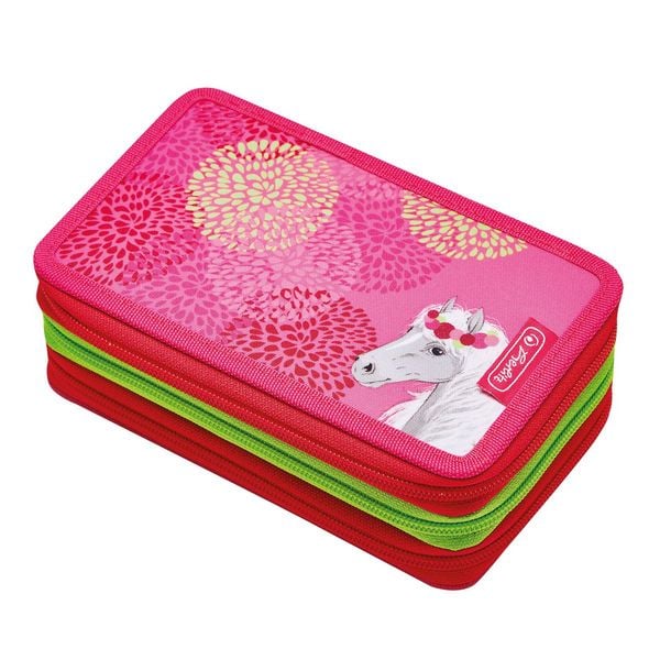 Schüleretui TripleCase Bloomy Horse