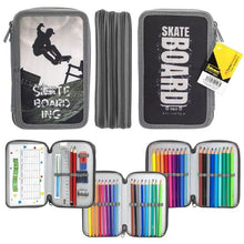 Schüleretui Tripledecker Skateboard 47 Teile