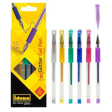 6Stk. Gel Pen Glitter