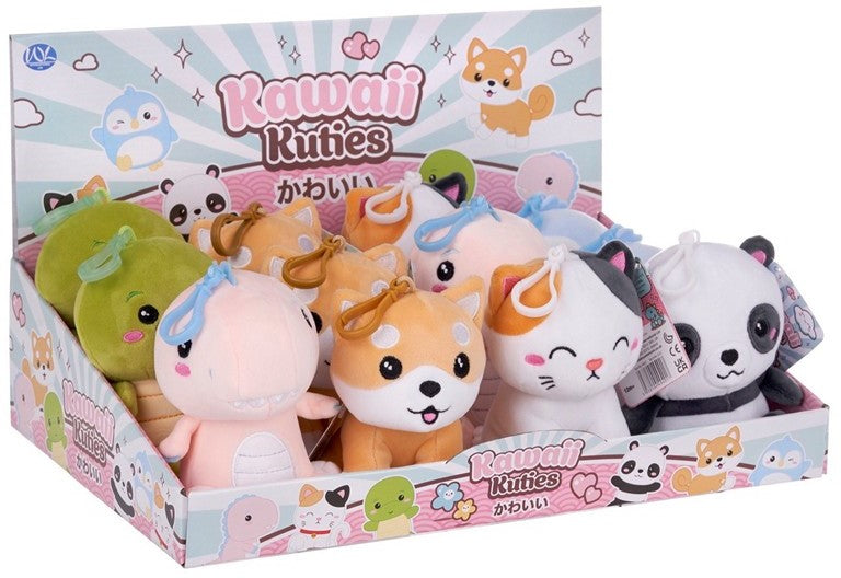 Kawaii Kuties Plüsch-Taschenclip, 12,5 cm, sortiert