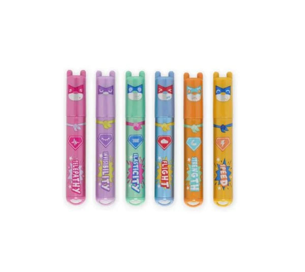 TEDDY'S SUPERPOWER - SET MIT 6 MINITEXTMARKERN - TEDDY BEAR