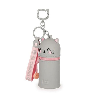 Mini Kawaii - Münztasche mit Anhänger - Katze
