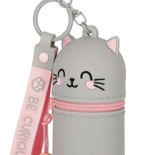 Mini Kawaii - Münztasche mit Anhänger - Katze