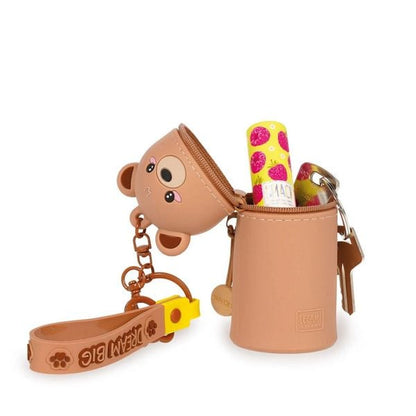 Mini Kawaii - Münztasche mit Anhänger - Teddy