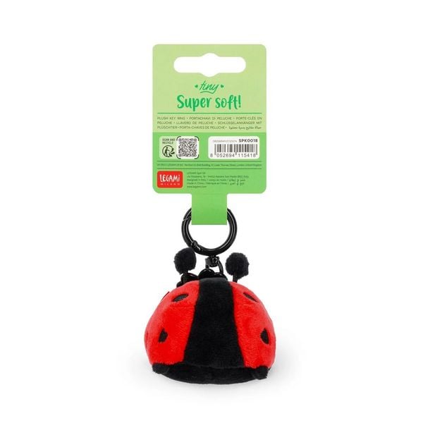 SCHLÜSSELANHÄNGER MIT  PLÜSCHTI - SUPER SOFT! - TINY -  Marienkäfer