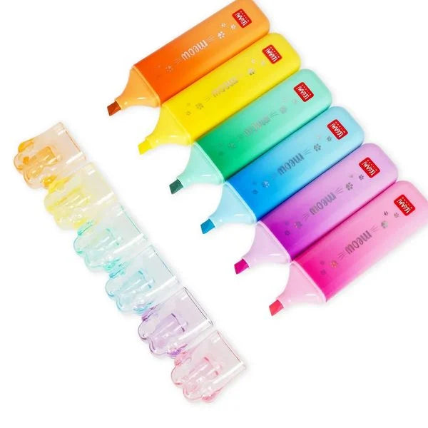 MEOW HIGHLIGHTERS - TEXTMARKER - KITTY Pink