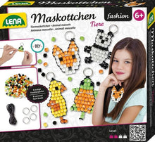 LENA Set Maskottchen Tier Anhänger basteln - für 4 Maskottchen