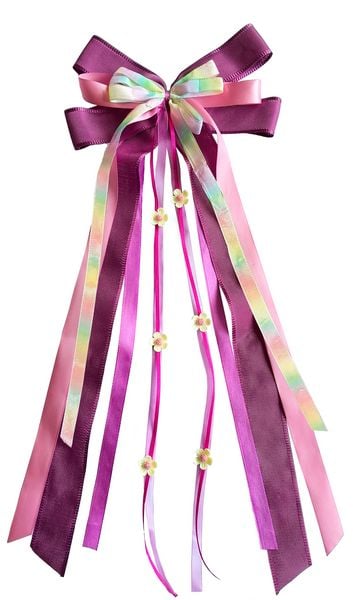 Nestler Schultütenschleife pink/rainbow/pastell