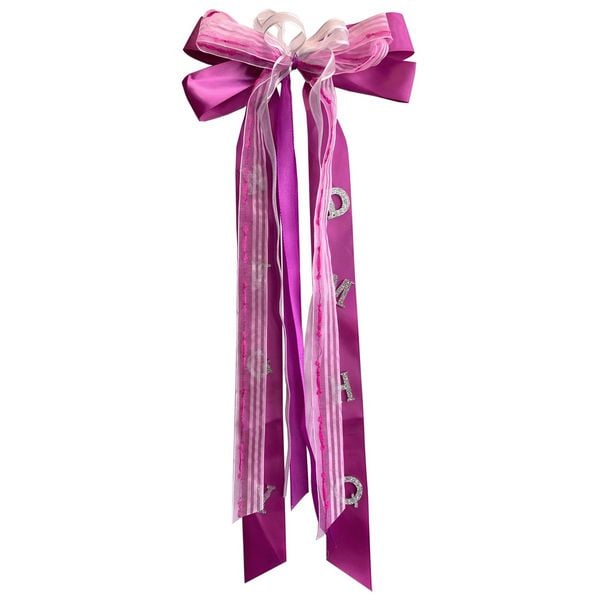 Nestler Schultütenschleife rosa/weiß