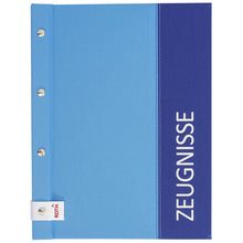 Zeugnismappe mit Buchschrauben - Blau