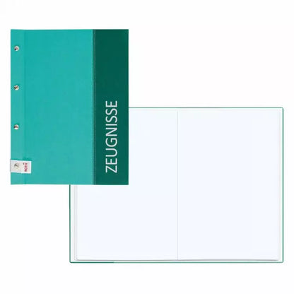Zeugnismappe mit Buchschrauben - Mint