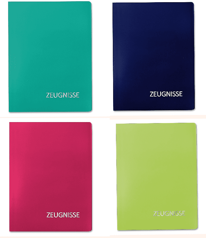 Zeugnismappe basic blau