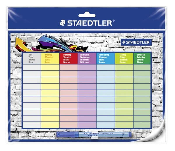 STAEDLER abwischbarer Stundenplan