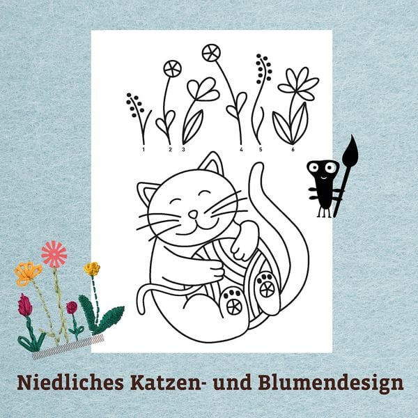 Handarbeit Set AllesKönnerKiste Sticken Kreativ-Set