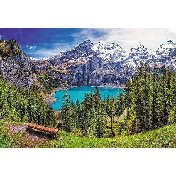 1500 t. Pz Lake Oeschinen, Alps, Switzerland