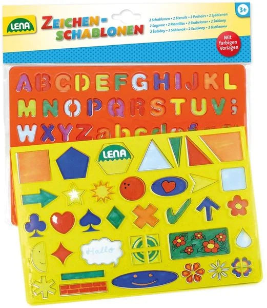 Lena Schablonen Alphabet + Zahlen