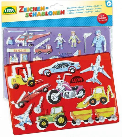 Lena Schablonen Fahrzeuge + Menschen